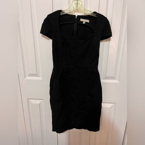 Banana Republic Cap Sleeve Square Neck Dress Black Size 4